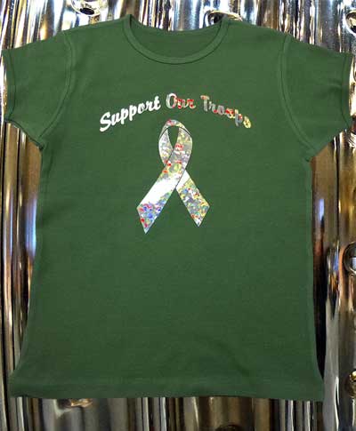Custom holographic shirts with color-shifting prints in Joliet Illinois